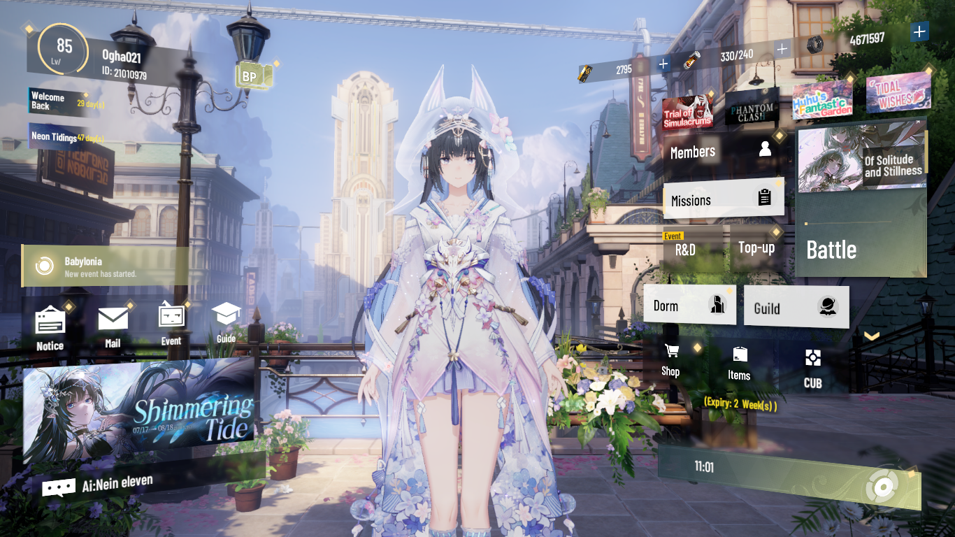 Akun Punishing Gray Raven Server Asia-Pacific
